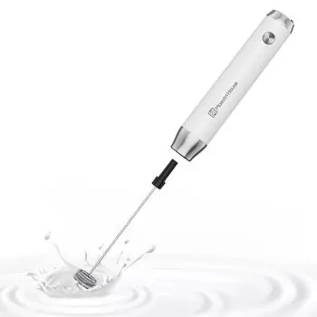 Maestri House Milk Electric Milk перезаряжаемый молочный стержень Milk One Easy включает в себя вспениватель для японского языка инструкция без подставки белый вспениватель,