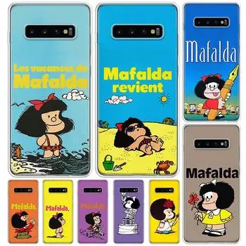 Mafalda Cartoon Cover For Samsung Galaxy M12 M21 M30S M31 M32 Phone Case M51 M52 Note 20 Ultra 10 Plus 9 8 J4 J6 + J8 M11 Samsung M11
