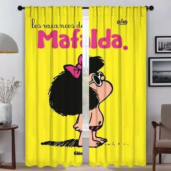 Mafaldas Elegant Room Curtains 2 Pieces Blackout Curtain for Room 2 Panel Shades Home Interior Curtains Tulle for Bedroom Living W50xH70cmx2pcs-CL