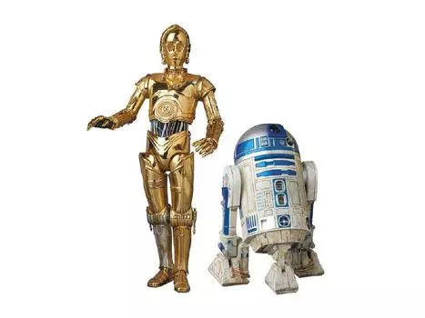 МАФЕКС МАФЕКС C-3PO(TM) и R2-D2(TM) ``ЗВЕЗДНЫЕ ВОЙНЫ Немасштабная окрашенная фигурка из ABS и ATBC-PVC