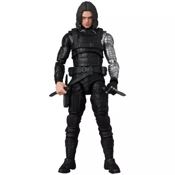 MAFEX Капитан Америка ЗИМНИЙ СОЛДАТ Зимний Солдат Высота 155 мм Окрашенная фигурка № 203 приблизительно. Немасштабируемый