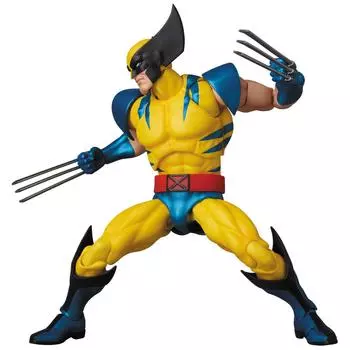 MAFEX Росомаха из комиксов, высота 145 мм, окрашенная фигурка № 096, прибл. жёлтый
