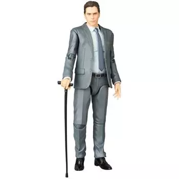 MAFEX Трилогия Темного рыцаря Брюс Уэйн Высота 160 мм Окрашенная подвижная фигурка № 079 прибл. серый