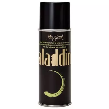 MAG aladdin Спрей для увеличения объема волос Маскировка седых волос Маскировка истончения волос Унисекс-средство для укладки волос Без запаха (Черный / 200г)