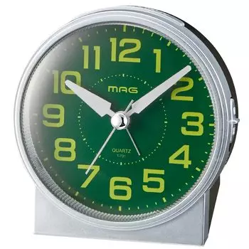 MAG Alarm Table Easy to Light Continues to Shine when Alarm is Continuous Second Electronic Kosuke Noah Precision Clock, Clock, Analog, Read, On,
