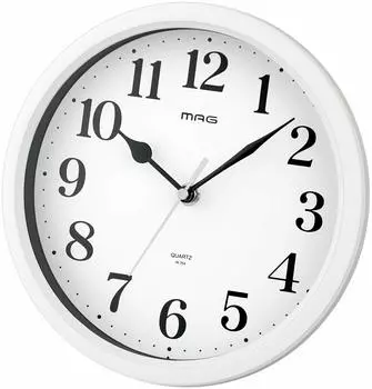MAG Wall Continuous Second можно использовать как белые часы, аналоговые, маленькие, тихие, стрелочные, подставка, W-764WH-Z белый