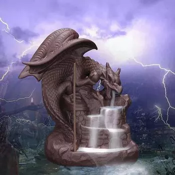 Магазин A&A, держатель с обратным потоком в виде динозавра, керамическая курильница, курильница, печь для дома