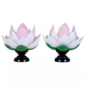 Магазин буддийских алтарей Takita Shoten Фонари Бон Вращающиеся духовные фонари Вечный цветок лотоса 6704 Высота 20 см х Ширина 18 см Стоячие фонари