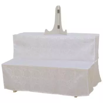 Магазин буддийского алтаря Takita Shoten Полка для духов Деревянный алтарь для Обон с белой тканью 30 2 яруса 84 см x высота Фоторамка для сборки