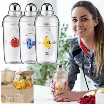 Магазин чая с молоком, инструмент, шейкер, чашка, бар, шейкер для коктейлей, лимонный чай, брызгозащищенный шейкер для рук синий