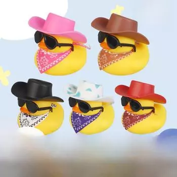 Магазин чая Western Cowboy Duck Milk Tea Shop Подарки: Игрушки для детского игрового домика с темой «Маленькая желтая уточка» Western cowboy duck красный