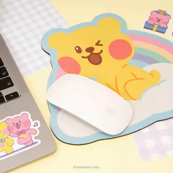[Магазин Cookie Run] 2 вида ковриков для мыши с медвежьим желе pink bear