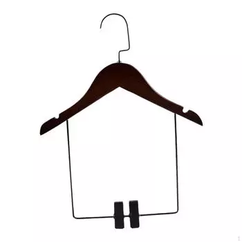 Магазин Деревянная вешалка для костюма Органайзер для гардероба Ванная комната Гостиная Пальто для платья Одежда Пальто 32cmx19cm