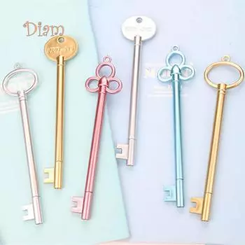 Магазин Elens 0,5 мм креативная гелевая ручка в форме ключа для школы и офиса, письменные принадлежности, студенческий подарок 1#