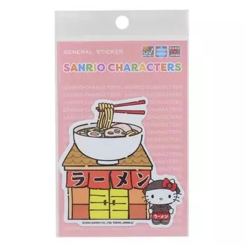Магазин Hello Kitty Ramen Sanrio [Вырубная наклейка] Вырубная наклейка/Японская