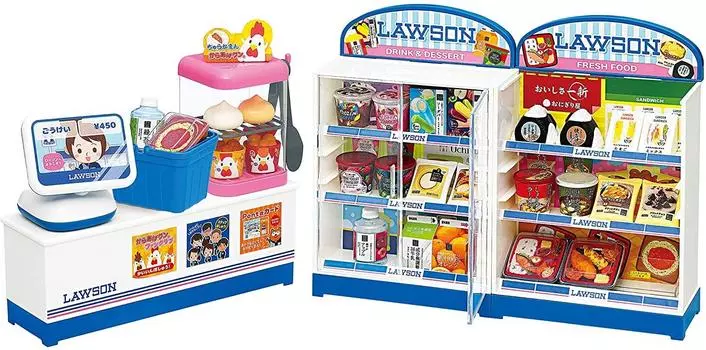 Магазин игрушек Toy Royal Convenience Store Ролевые игры Ролевые игрушки Легкая сборка Миниатюрный настоящий кассовый аппарат Ролевые игры Магазин Ролевые игры Lawson s (Притворяться /