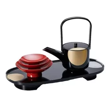 Магазин лакированной посуды Kitaichi Lacquerware Set Sun Moon Tosoware KT2242 (черный)