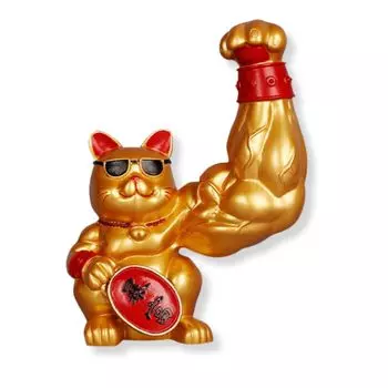 Магазин MaT Lucky Cat Украшение Открытие Празднование Забавные Товары Подарок Удачи Открытие Празднование Мачо Золотой