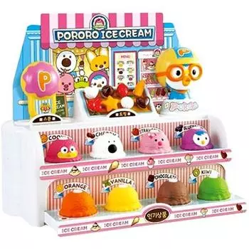 Магазин мороженого Pororo, корейские популярные игрушки разных цветов