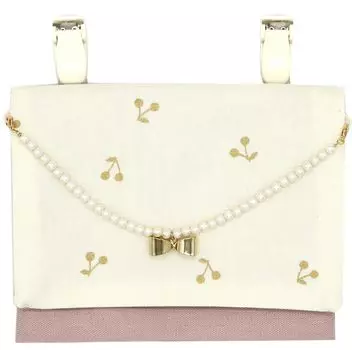 Магазин Moving Pocket Clip Pocket Pouch для высшего класса Made in Gold Ribbon Charm WH G pok [Ювелирные изделия M] Девочки, дети, простые, Япония, в комплекте, белый,