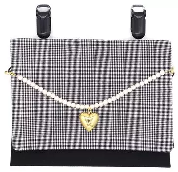 Магазин Moving Pocket Clip Pocket Pouch для простого карманного мешочка высшего качества Made in Japan Check Gold Heart Charm Glen Check G pok [Ювелирные изделия M] Девочки,