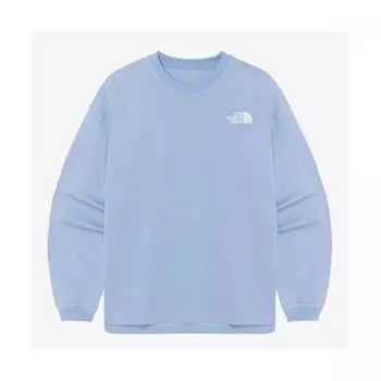 Магазин North Face Подлинная футболка North Face The North Face Nt7tr01m White Label Essential с длинным рукавом, цвет Powder Blue POWDER BLUE/90