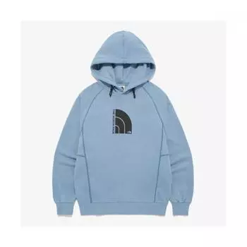 Магазин North Face Подлинная толстовка North Face The North Face Nm5pq50l White Label Dome Logo Hoodie Pullover 1796712 POWDER BLUE/85