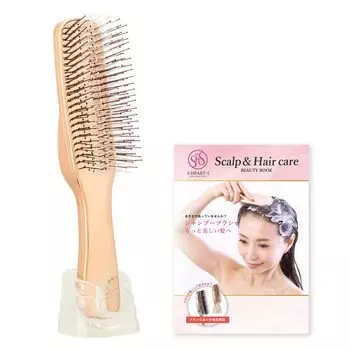 Магазин Scalp Brush World Model Long Pink Gold Shampoo Brush Официальная книга красоты в комплекте [Официальный эксклюзив] S HEART SS Heart S