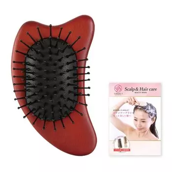 Магазин Scalp Cassa Brush Массажная щетка для кожи головы Официальная книга красоты включена [Официальный эксклюзив] S HEART SS Heart S коричневый