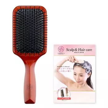 Магазин Scalp Healthy Brush Hair Brush Официальная книга красоты включена [Только официальная] S HEART S (Сердце S) Сердце S коричневый