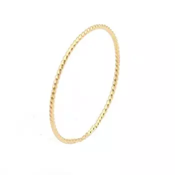 Магазин Сделано в Японии Кольцо K18 Bullion Ring 1 Row Twist Screw Ring Simple Yellow Gold 9 [Ювелирные изделия M] Женское №.