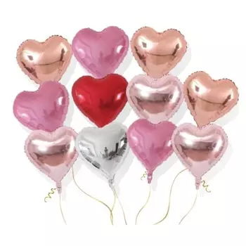 [Магазин воздушных шаров] Большие алюминиевые шары в форме сердца (Вы можете выбрать количество шаров.) 45 см украшение магазина на день рождения свадебная фотосессия в японском стиле