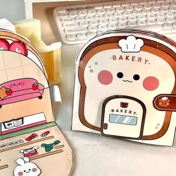 Магазин закусок Игрушки своими руками Вафельный торт Додо Книга Наклейка Игры Тихая книга Дети Детские игрушки no.2