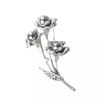 Магазин жемчуга Hanadama Shell Pearl Morning Glory Брошь Церемония Черный жемчуг Цветочный день Свадьба Все товары Подарочная упаковка C-GIRLS 7.5 мм Для мам