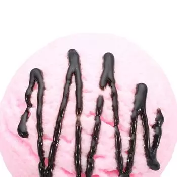 Магазины Модель ПВХ Искусственные шарики для мороженого Розовые 5.7 см Ложки для мороженого Коричневые Желтые шарики для мороженого Главная витрина