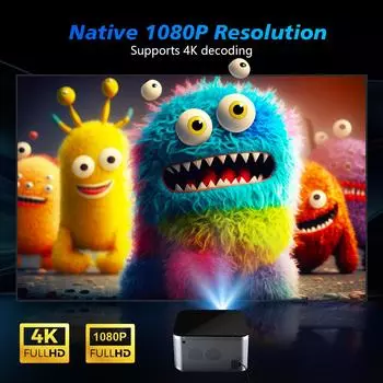 Magcubic Android 11 4K Smart Projector 580ANSI Full 1080P Wifi6 BT5.0 Allwinner H713 Голосовое управление Домашний кинотеатр HY350 Pro AU Plug