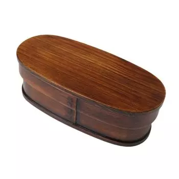 Magewappa Bento Box xx 400 мл Лакированный коричневый Текущая модель j-kitchens 18,5 см 8,5 см 6,3 см
