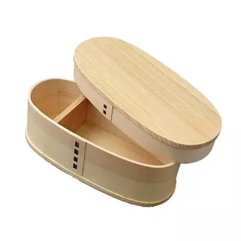 Magewappa Bento x x Natural Current Model j-kitchens Box, 18.5cm 8.5cm 6.3cm, 400ml, White,
