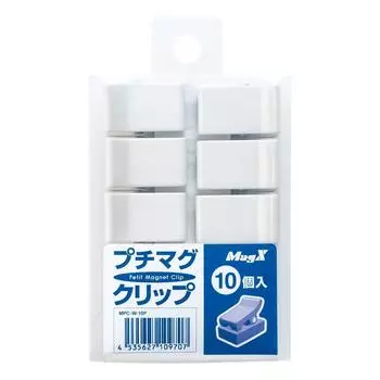 Magex Magnet Petit Mag Clip 10 шт. Белый MPC-W-10P