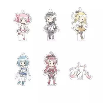 Magi Madoka Magica the Movie Retro Chic акриловый брелок для ключей в коробке из 6 штук Puella [Новое издание] Восстание