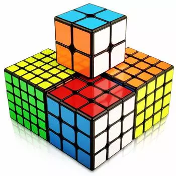 Magic Cube 3x3x3 Cube Magic Cube Официальный стандарт 3D-головоломки WCA International Convention Set из (Немагнитный 4)