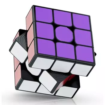 Magic Cube 3x3x3 Magic Competition Smooth 3D Brain Gift для образовательной игры-головоломки для учеников начальной школы Purple 2024 Cube, Cube, вращение,