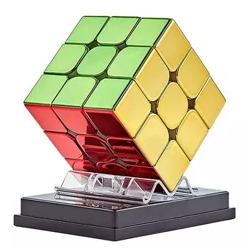 Magic Cube 3x3x3 Magician для профессионалов Плавное вращение Стабильность Развивающая игрушка Magic Cube Игра-головоломка для начинающих Девочки Мальчики Подарок Металлический
