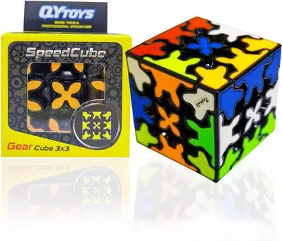Magic Cube Gear Cube 3D Puzzle 3D Cube Magician 3x3 Соревновательный куб Вращение на 360 градусов 3D Gear Structure Снятие стресса Тренировка мозга Тренировка мозга