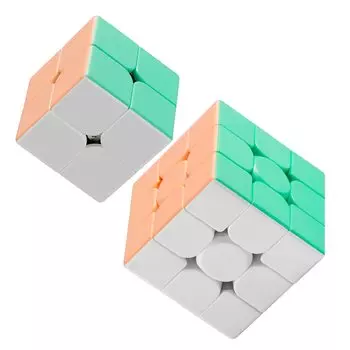 Magic Cube Macaron Наклейка без магии 3x3x3 Плавное вращение 3D головоломка из 2 (Макарон 3x3) (Набор Макарон)