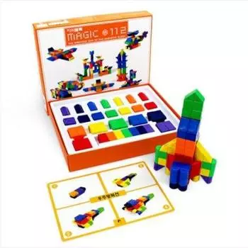 Magic Cube Магнитный блок Magic Cube 112 шт. Математический инструмент Математические принадлежности для подготовки