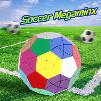 Magic Cube Soccer Megamin X 12-осевой икосаэдр Football Magico Cubo Пазлы Профессиональные красочные развивающие логические игрушки