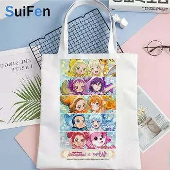 Magic Doremi сумка для покупок эко-тоут bolsa шоппер холщовая сумка bolsa compra эко-сумка для покупок boodschappentas Sac Toile 24*26cm