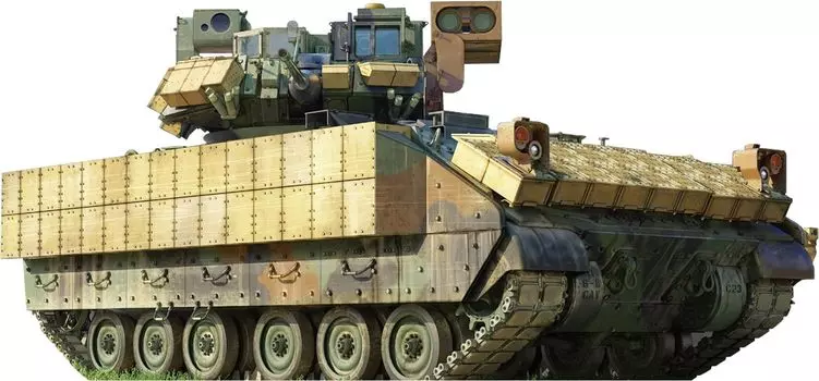 Magic Factory M2A4 Bradley Боевая машина пехоты Мобильная система ПВО ближнего действия 3 в 1 Пластиковая модель MGF2004 1/35 M-SHORAD