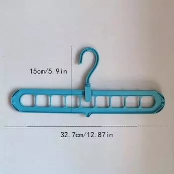 Magic Foldable Clothes Drying Rack: Nine-Hole Multi-Hanger for Space-Saving Storage